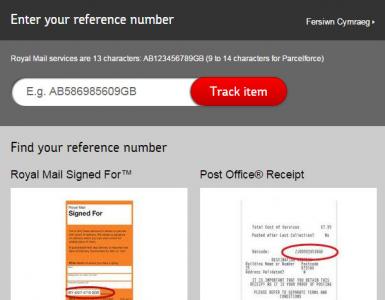 UK Post prati svoju pošiljku English Royal Mail