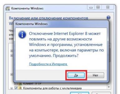 Instalación de Internet Explorer
